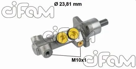 Цилиндр тормозной (главный) VW Golf/Passat 1.6-2.9 88-02 (d=23.81mm) (серый чугун) CIFAM 202599