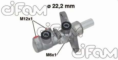Фото vw головн. гальм. цил.22.2mm passat 05- гальм.сист.ate CIFAM 202-743 VW головн. гальм. цил.22.2mm Passat 05- гальм.сист.ATE CIFAM 202-743