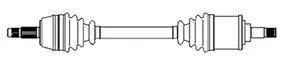 CITROEN піввісь лів.L=585mm 25/24 зуб.Berlingo,BX,Xsara,ZX,Peugeot Partner CIFAM 655-078