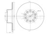 Диск тормозной MERCEDES W123 76-85 PRZÓD CIFAM 800046 (фото 1)