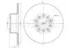Диск тормозной MERCEDES W123 76-85 PRZÓD CIFAM 800046 (фото 1)