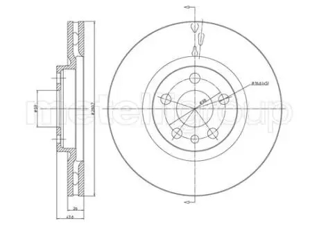 Диск тормозной FIAT ULYSSE 94-02 CIFAM 800338