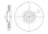 Гальмівний диск A4/A6/Allroad/Exeo (97-13) CIFAM 800-705C (фото 1)