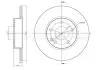 Диск гальмівний MERCEDES W169 A-KLASA 04- A150 CIFAM 800-830C (фото 1)