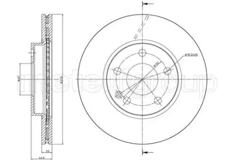 Диск тормозной MERCEDES W169 A-KLASA 04- CIFAM 800831C