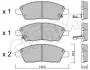 Колодки тормозные (передние) Nissan Almera/Micra/Note/Tilda 1.2/1.5 dCi/1.6/1.8 07- CIFAM 82210790 (фото 1)