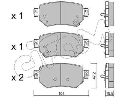 MAZDA гальмівні колодки задні 6 (GJ) 12/12- CIFAM 822-1159-0