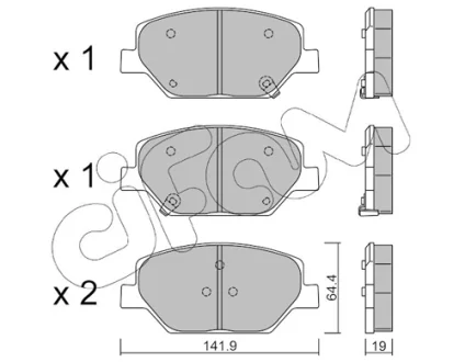 OPEL Тормозные колодки передние INSIGNIA B 17- CIFAM 822-1178-0