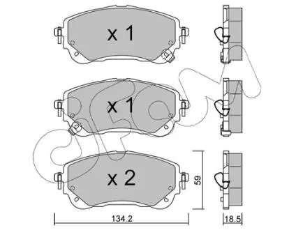 Тормозные колодки (передние) Toyota Corolla XII 18-/Suzuki Swace 20- CIFAM 82212340