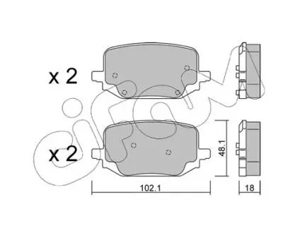 FORD USA Гальмівні колодки Explorer 3.0 19- CIFAM 822-1331-0