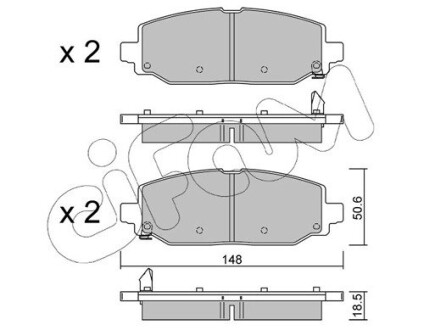 Колодки гальмівні (задні) Jeep Wrangler 17- (TRW) CIFAM 82213350