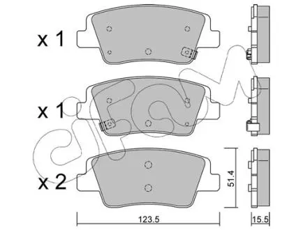 Фото hyundai комплект гальмівних колодок задні ioniq 5 (ne) ev 21-, kia ev6 (cv) 58 21- CIFAM 822-1360-0 HYUNDAI Комплект гальмівних колодок задні IONIQ 5 (NE) EV 21-, KIA EV6 (CV) 58 21- CIFAM 822-1360-0