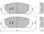 Колодки гальмівні (передніі) Toyota Rav4 20-/Highlander 19-/Kluger 21-/Suzuki Across 20- CIFAM 822-1367-0 (фото 1)