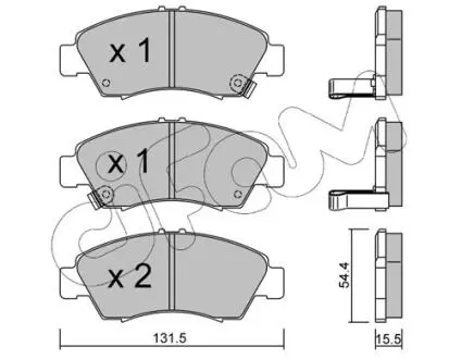Тормозные колодки перед. Honda Civic 87-01 (sumitomo) CIFAM 822-138-0