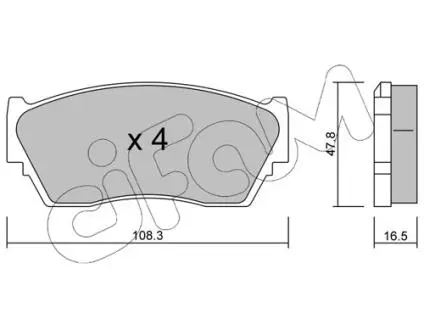 Колодки тормозные пер. Sunny/100NX 90-96 CIFAM 822-246-0
