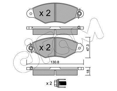 Гальмівні колодки перед. Kangoo 97-08 (Bosch) (з датчиком) CIFAM 822-253-0 (фото 1)