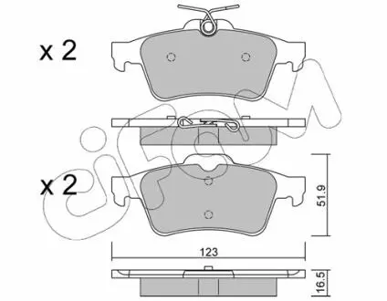 Тормозные колодки пер. C5/C-max/Focus 03- CIFAM 822-337-1