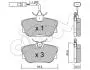 Тормозные колодки зад. T4 98-03 (с датчиком) (94.8x51mm) CIFAM 822-346-1 (фото 1)