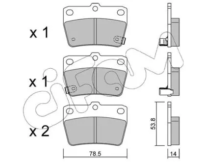 Колодки гальмівні задн. DR5/RAV 4 (01-21) CIFAM 822-431-0