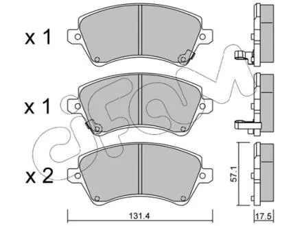 Колодки гальмівні перед. Corolla (04-13) CIFAM 822-446-0
