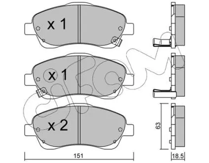 Гальмівні колодки перед. Toyota Avensis 00-08 (bosch) CIFAM 822-450-0