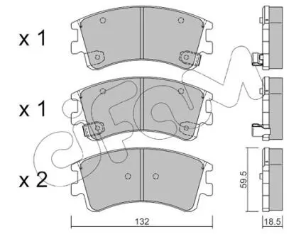 Гальмівні колодки перед. Mazda 6 02- CIFAM 822-476-0