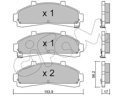 FORD USA Колодки гальмівні передн. EXPLORER 4.0 93- CIFAM 822-683-0