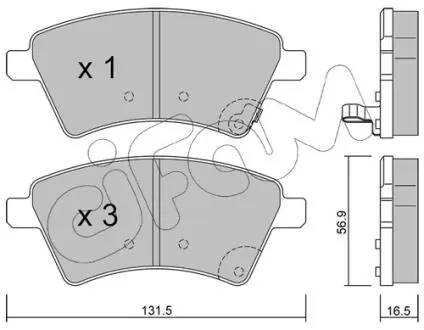 Гальмівні колодки перед Suzuki SX4 04> CIFAM 822-702-0