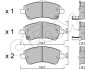 Тормозные колодки перед. Toyota Auris 07-12 (bosch) (150,8x62,5x19,5) CIFAM 822-795-0 (фото 1)