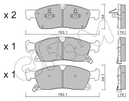 Колодки тормозные пер. Grand Cherokee/W292//W166 10- CIFAM 822-927-0