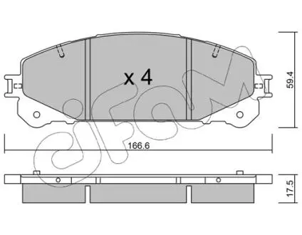 Гальмівні колодки (набір) CIFAM 8229380