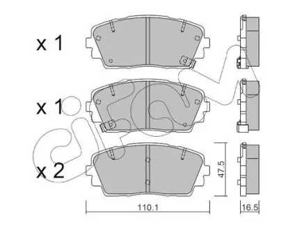 Гальмівні колодки (набір) CIFAM 8229410