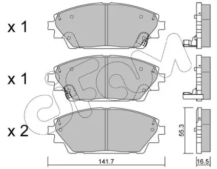Гальмівні колодки (набір) CIFAM 8229920