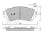 Колодки тормозные перед. Mazda 6 (18-21) CIFAM 822-994-0 (фото 1)