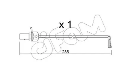 Датчик износа тормозных колодок (передних) Audi A4/A5/Q5 15- (L=285mm) CIFAM SU345