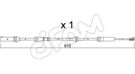 Датчик зносу гальмівних колодок (передніх) BMW 5 (G30/F90)/7 (G11/G12) 15- CIFAM SU350 (фото 1)
