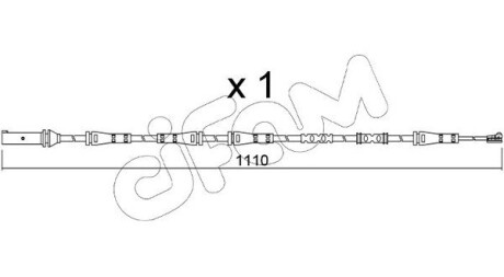 Датчик износа тормозных колодок (задних) BMW 5 (F10/F11) 10- B47/N20/N47/N53/N55/N57 CIFAM SU368