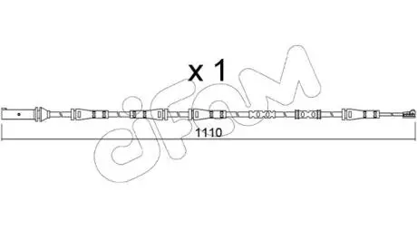Датчик износа тормозных колодок (задних) BMW 5 (F10/F11) 10- B47/N20/N47/N53/N55/N57 CIFAM SU368