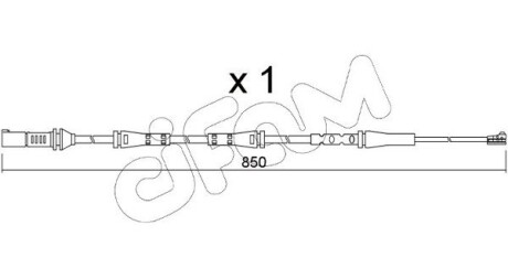 Датчик зносу гальмівних колодок (передніх) BMW X5 (G05/F95)/X7 (G07) 18- CIFAM SU374