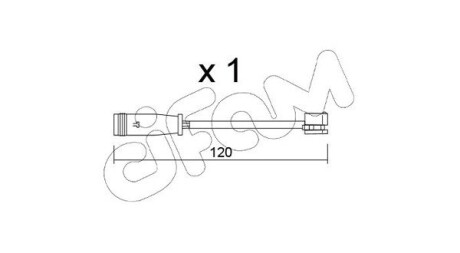Датчик износа тормозных колодок MB A-class (W169)/B-class (W245)/E-class (W211/W212/W213) 05- CIFAM SU398