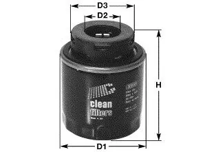 Фильтр масляный Caddy 1.2TSI 10-/ VW/Skoda/Seat 1.4TSI CLEAN FILTERS DO5509
