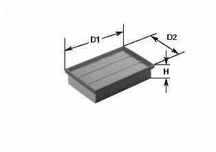 Фільтр повітряний CLEAN FILTERS MA1014