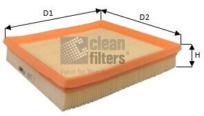 Фільтр повітряний VW Caddy IV 1.6i 15- CLEAN FILTERS MA3477 (фото 1)