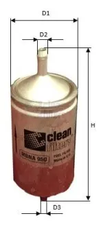 Фильтр топлива CLEAN FILTERS MBNA950