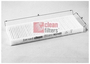 Фильтр воздуха салона CI/PE K13392X C-ELYSEE 301 12- CLEAN FILTERS NC2403