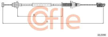 Тросик газу COFLE 100390