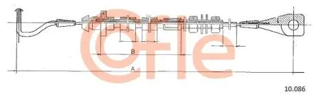 Тросик газу COFLE 10086