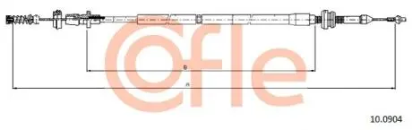 Тросик газа COFLE 100904