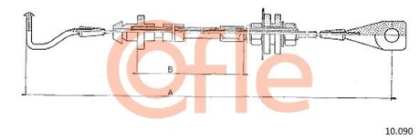 Тросик газу COFLE 10090