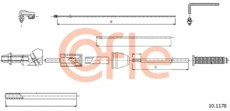 Тросик газа COFLE 101178